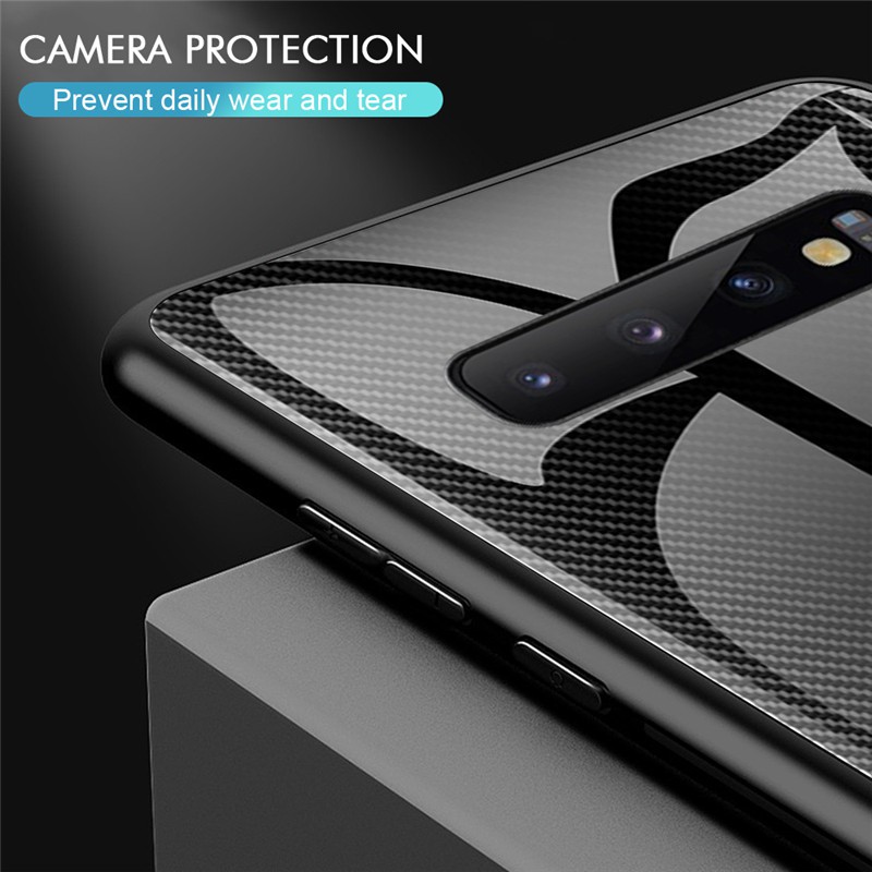 Ốp điện thoại chất liệu sợi carbon cho Samsung Galaxy S8 S9 S10 Plus S10e 5G S10Plus S9Plus S8Plus
