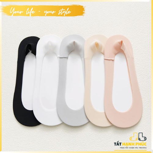 Set tất lười nữ 5 đôi chất lụa cotton siêu mịn mát khoét sâu thoải mái diện giày cao gót