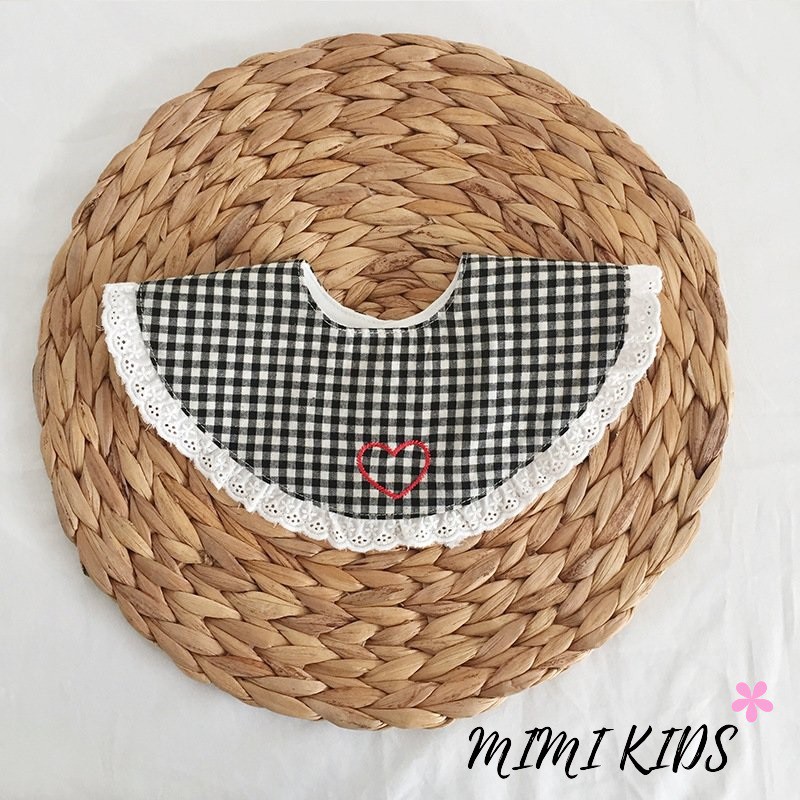 Yếm tròn xoay Cotton cao cấp phong cách Hàn Quốc Mimi Kids đáng yêu cho bé gái YC05