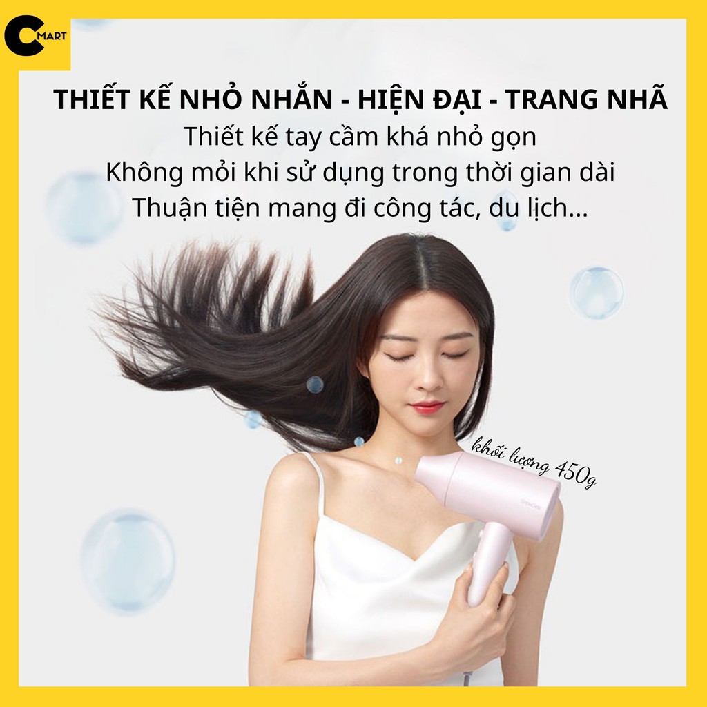 Máy sấy tóc XIAOMI SHOWSEE Màu Hồng A1-W 1800W