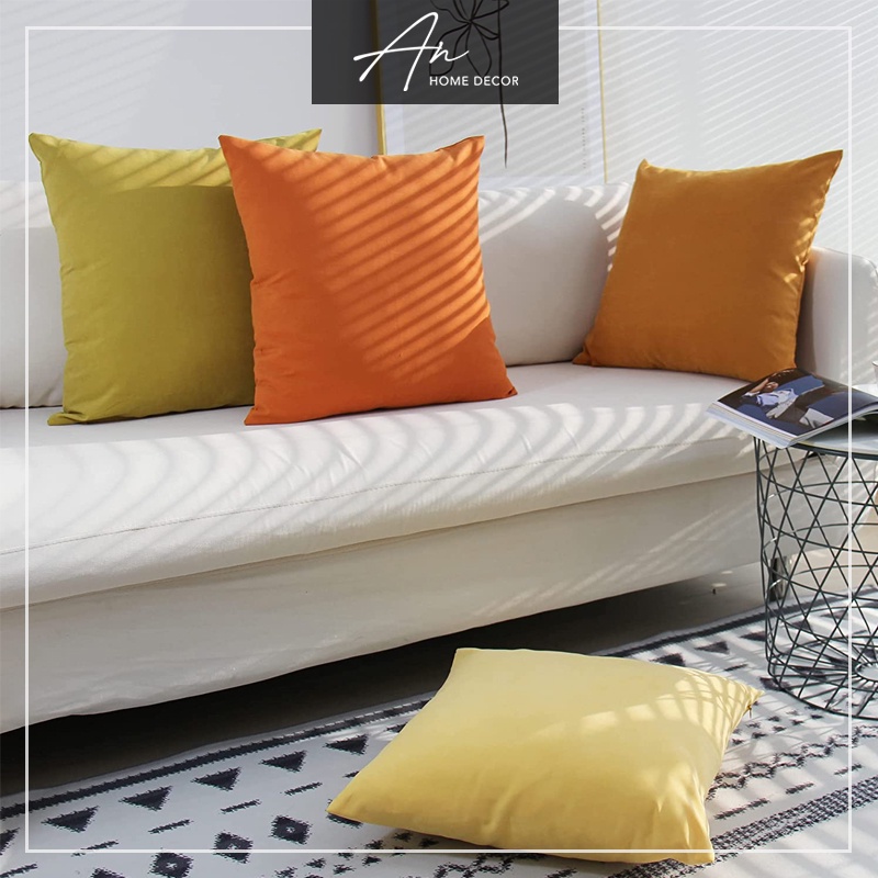 Vỏ bao gối tựa gối sofa gối vuông văn phòng 45*45