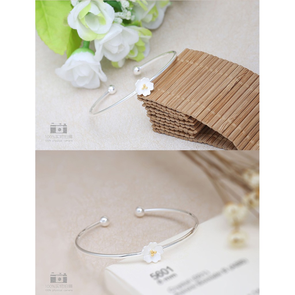 Vòng tay bạc kiểu Hàn quốc