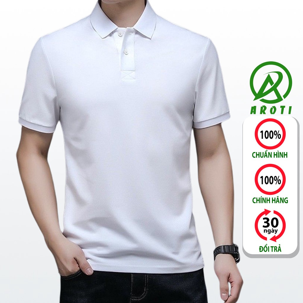 Áo Polo Nam AROTI Cổ Bẻ Vải Cotton Đẹp Cao Cấp, Mặc Siêu Mát Và Thoải Mái Chuẩn Form Đơn Giản,Lịch Lãm Nhiều Màu TA112-T
