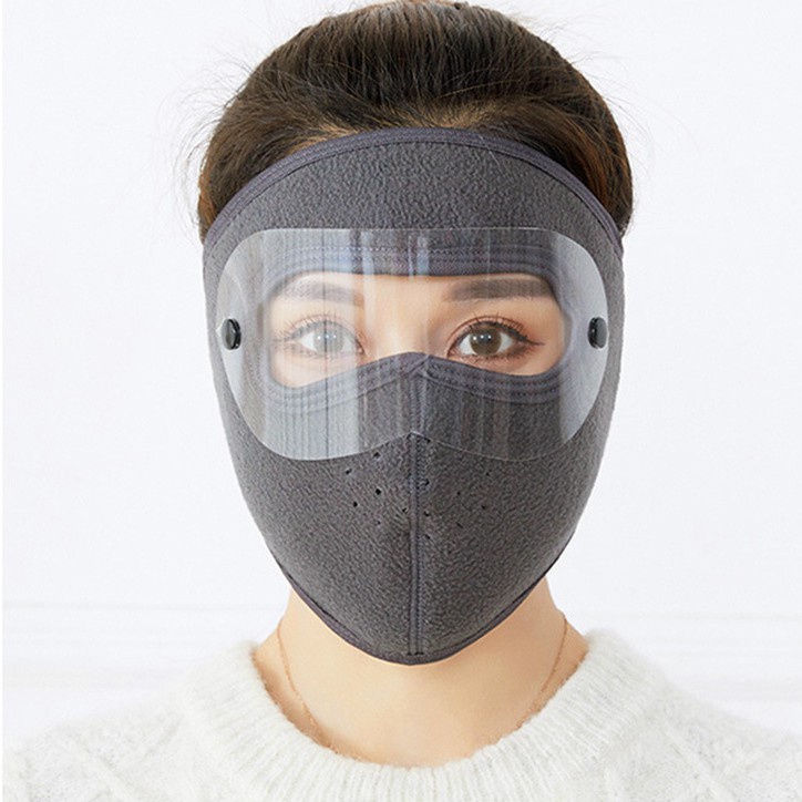 Khẩu trang vải Ninja có kính bảo hộ tiện lợi, Khẩu trang bảo hộ thời trang an toàn