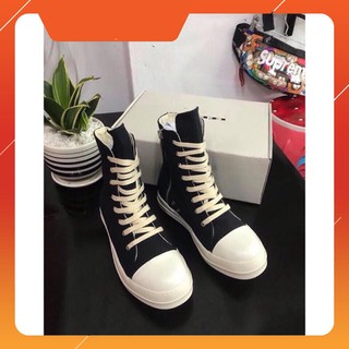 Sale Sốc  Giày Thể thao Rick Owen Đen Cổ Cao  giày thể thao sneaker nam nữ