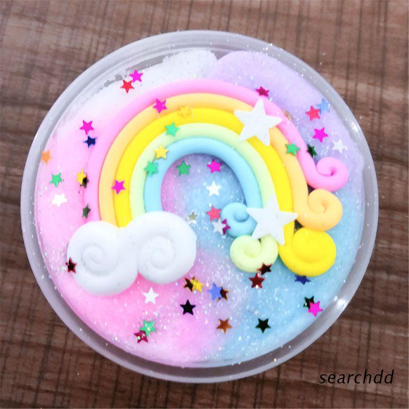 Đồ chơi slime bùn dẻo giải tỏa căng thẳng hình dải cầu vồng vui nhộn cho bé