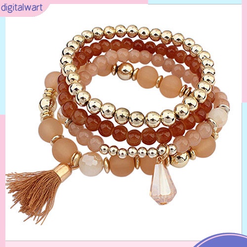 Set 4 Vòng Tay Nhiều Lớp Thời Trang Cho Nữ