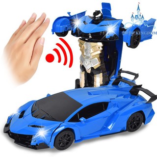 Xe điều khiển lamboghini cảm ứng biến hình robot bằng cử chỉ tay