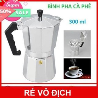 Ấm pha cà phê Moka Express 3TZ (6 cup), bình pha cà phê kiểu Ý