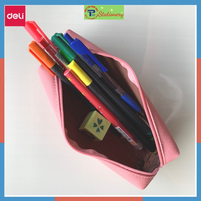 Túi Đựng Bút, Đựng Đồ Cá Nhân Deli Bằng Vải Canvas Hình Động Vật Đáng Yêu - 1 chiếc H915