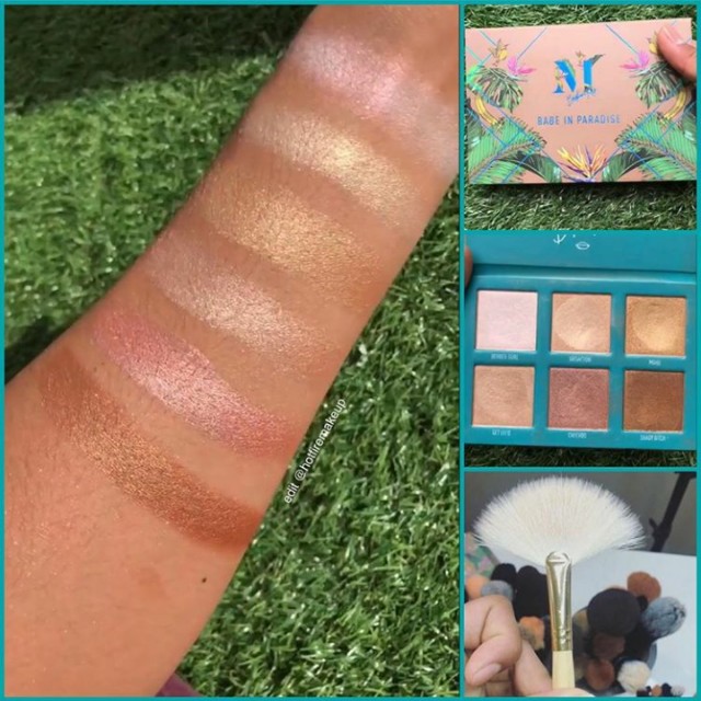 [BILL] bảng highlight kèm cọ MORPHE X BRETMAN ROCK BARE IN PARADISE