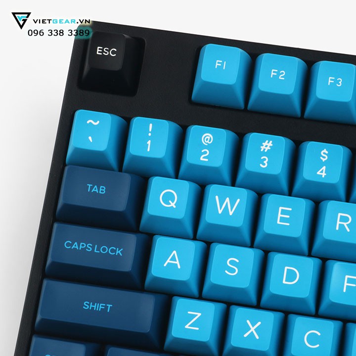 Bộ nút bàn phím SA Domikey Bluewave 159 nút nhựa ABS double shot
