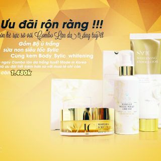 COMBO: Ủ TRẮNG SỮA NON + BODY SYLIC CỦA HÀN QUỐC