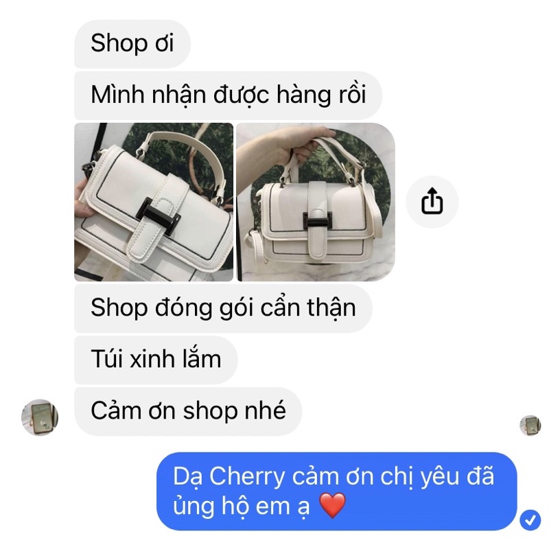 Túi đeo chéo đeo vai nữ khóa hình chữ H hàng cao cấp chất dày dặn form cứng cáp Hannah Bag [ẢNH THẬT]