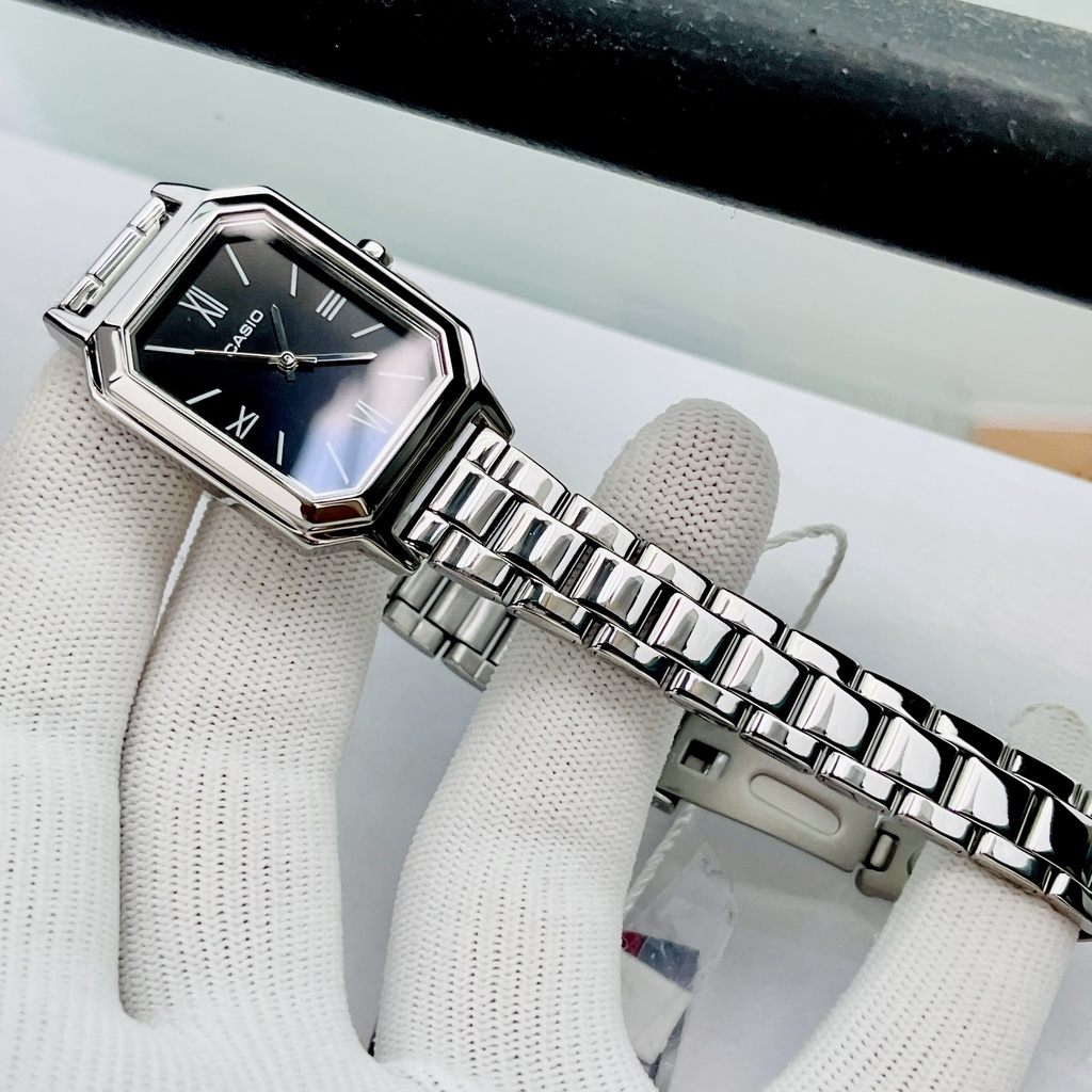 Đồng hồ nữ dây thép Casio LTP E168D E168R
