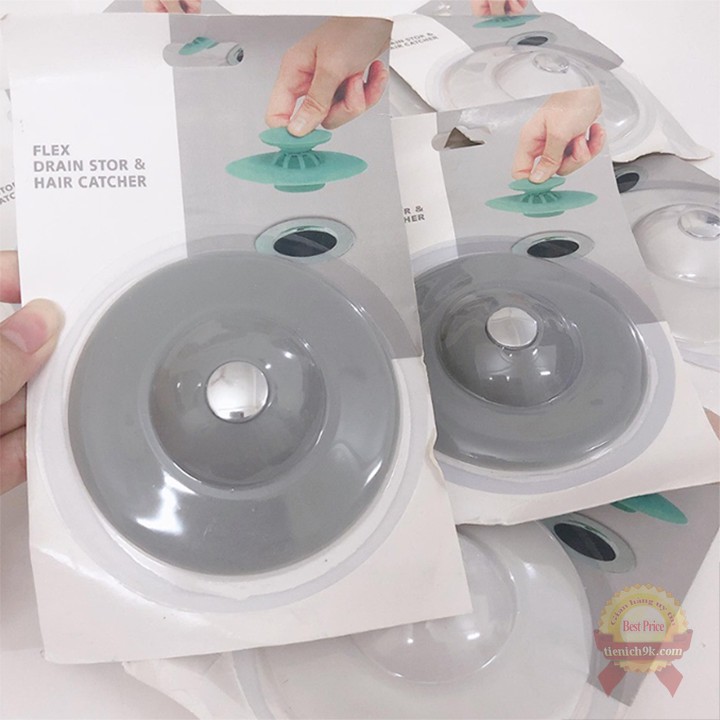 Nắp chặn rác ngăn mùi chất liệu Silicon hình UFO dùng cho bồn tắm , chậu rửa bát