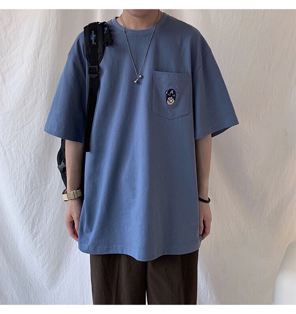 Áo Thun Tay Lỡ CÓ TÚI [Ảnh Thật]  Phom rộng Unisex Oversize cá tính, mặc đôi, mặc nhóm , năng động cực xinh 😍