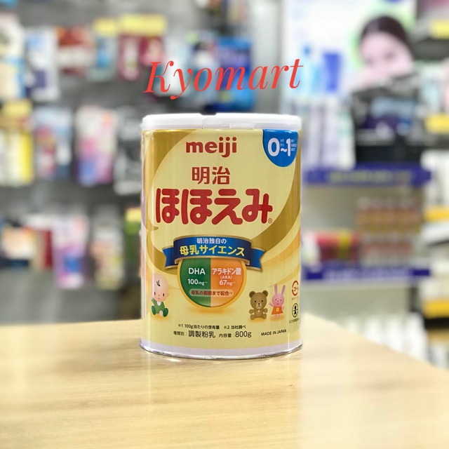 Sữa Meiji 0-1 nội địa Nhật 800g