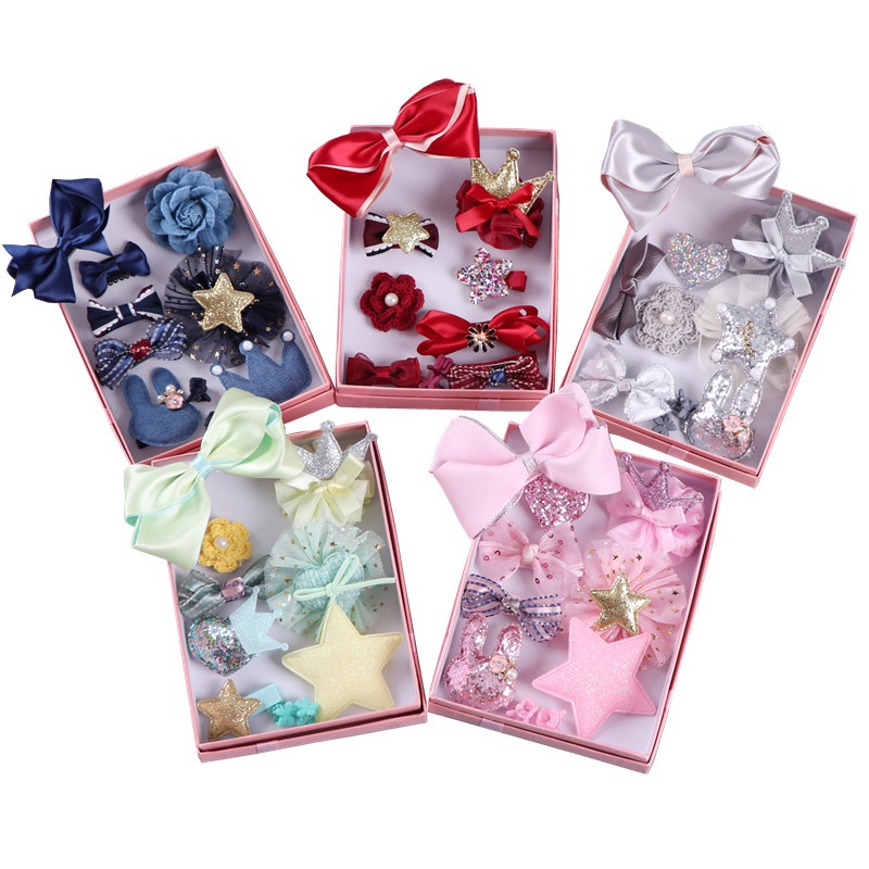 Set 10 Kẹp Tóc Xinh Xắn Cho Bé Gái 2022