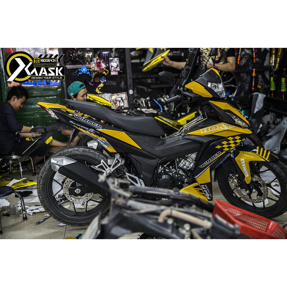 Tem Winner 150 Mẫu Honda Vàng