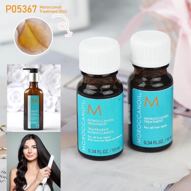 [Minisize 10ml] Tinh dầu dưỡng tóc MOROCCANOIL TREATMENT 4.9 - Dầu dưỡng tóc phục hồi tái tạo và làm mới tóc