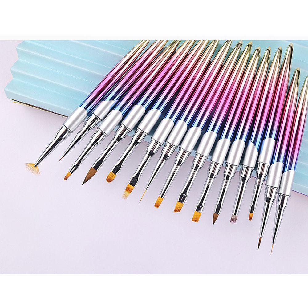 SHOOGIX Nails Painting Brush Pen Acrylic UV Gel Nail Art Polish Drawing Manicure Extension Tools