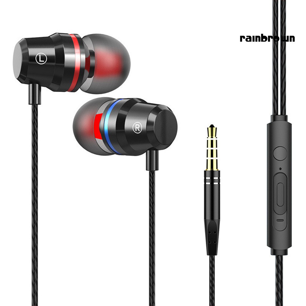 Tai Nghe Nhét Tai Jack 3.5mm Bass Trầm Có Micro Tiện Dụng