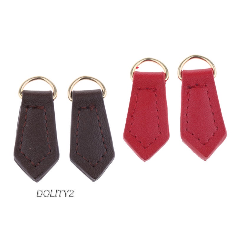 Set 2 dây kéo bằng da thật có khóa kéo thay thế cho túi xách