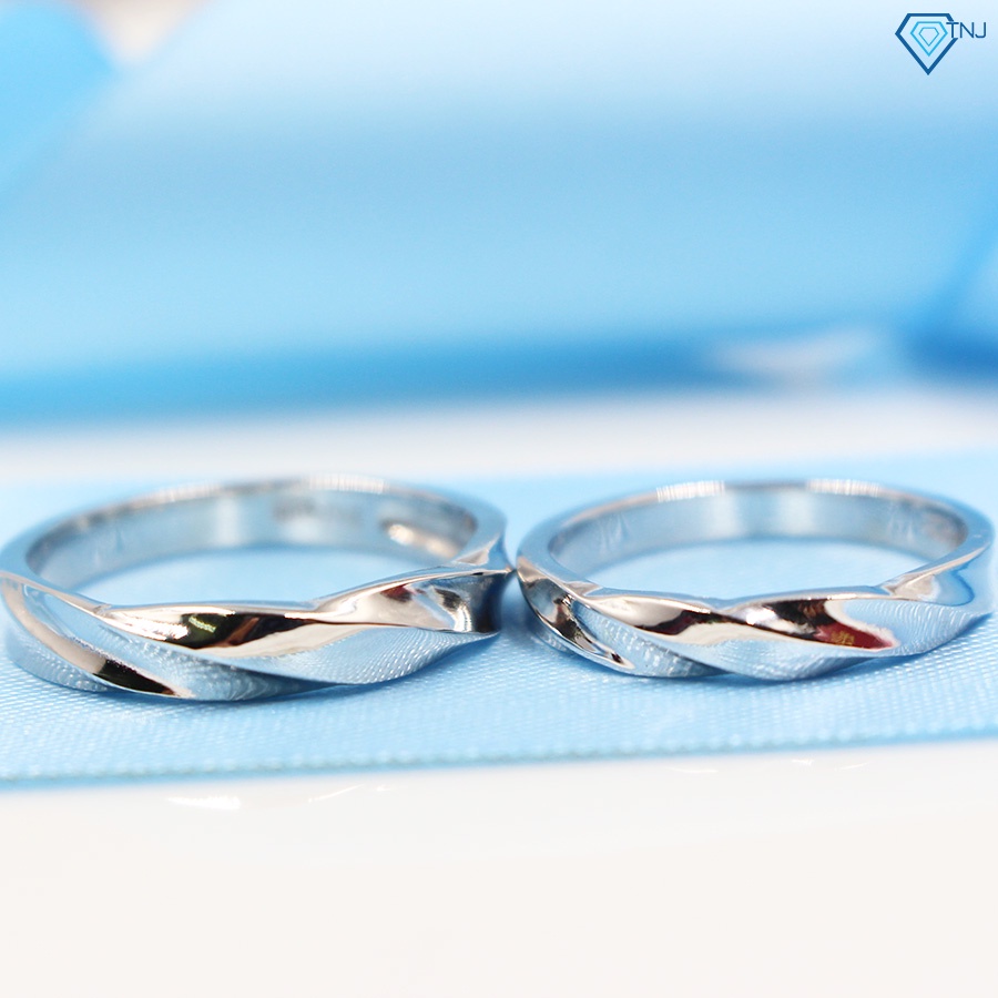 Nhẫn cặp đôi bạc nam nữ khắc tên theo yêu cầu ND0262 Trang Sức TNJ