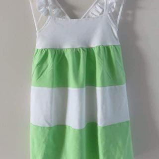 Đầm phối màu bé gái vải cotton 4 chiều