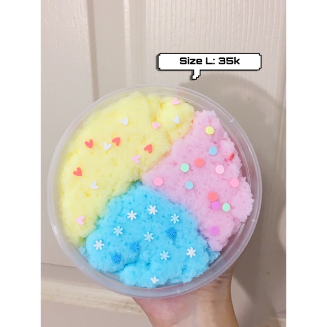 Slime mây mix màu size L