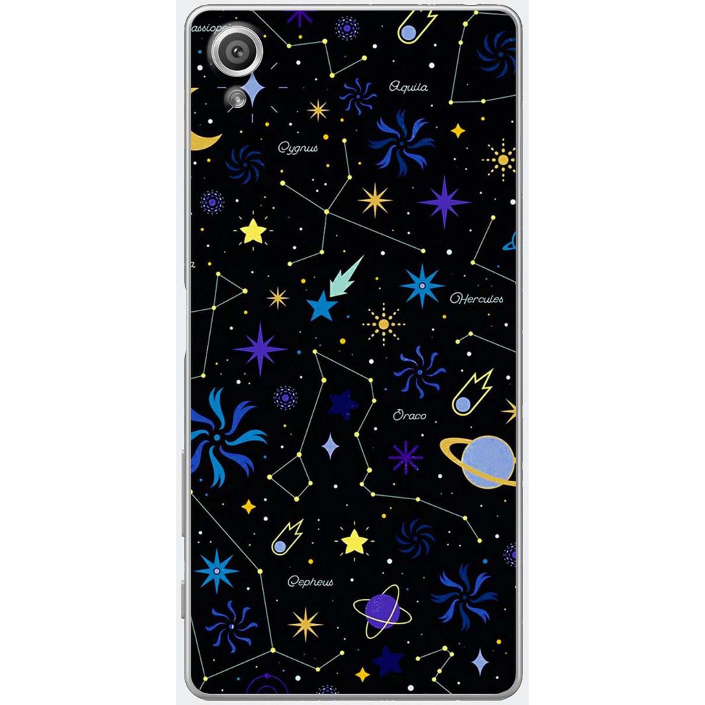 Ốp lưng nhựa dẻo Sony X, XA, XA Ultra Chòm sao ngân hà