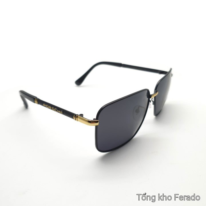 Mắt kính trời trang nam mắt vuông tròng phân cực chống UV400