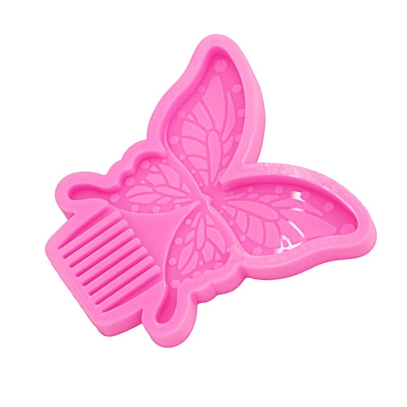 Khuôn Silicone Làm Kẹp Tóc Trang Sức Epoxy Sáng Bóng DIY