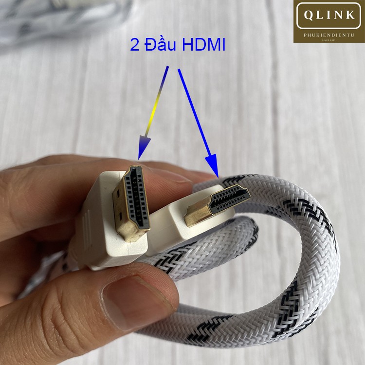 Dây HDMI, cáp chuyển đổi HDMI bọc dù chống nhiễu dài 1,5m lõi đồng HDTV 4K*2K chuẩn FULL HD 1080p