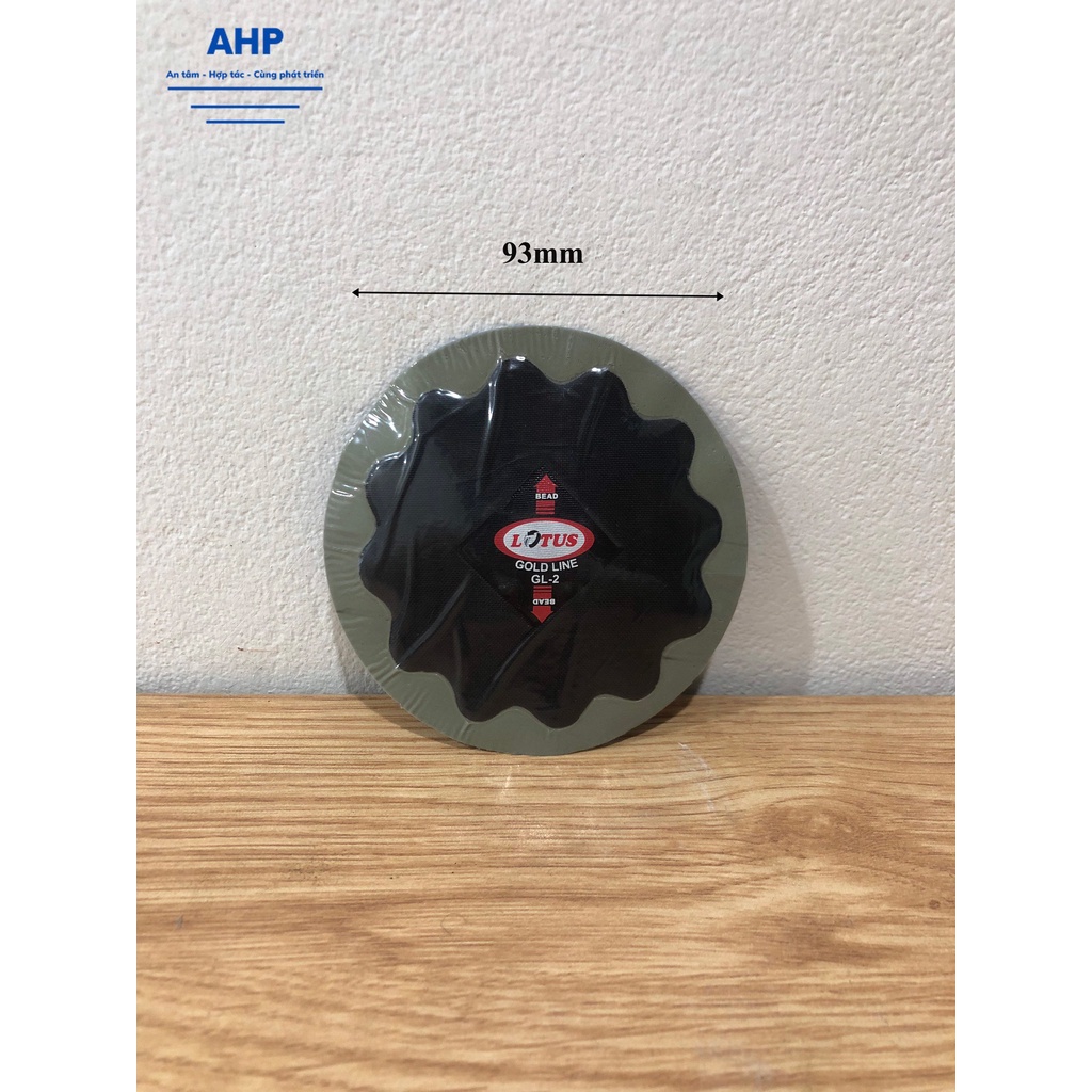 Hộp 10 miếng vá bố vải dành cho lốp không săm và lốp có săm -Lotus-Ấn Độ GL-2-93mm