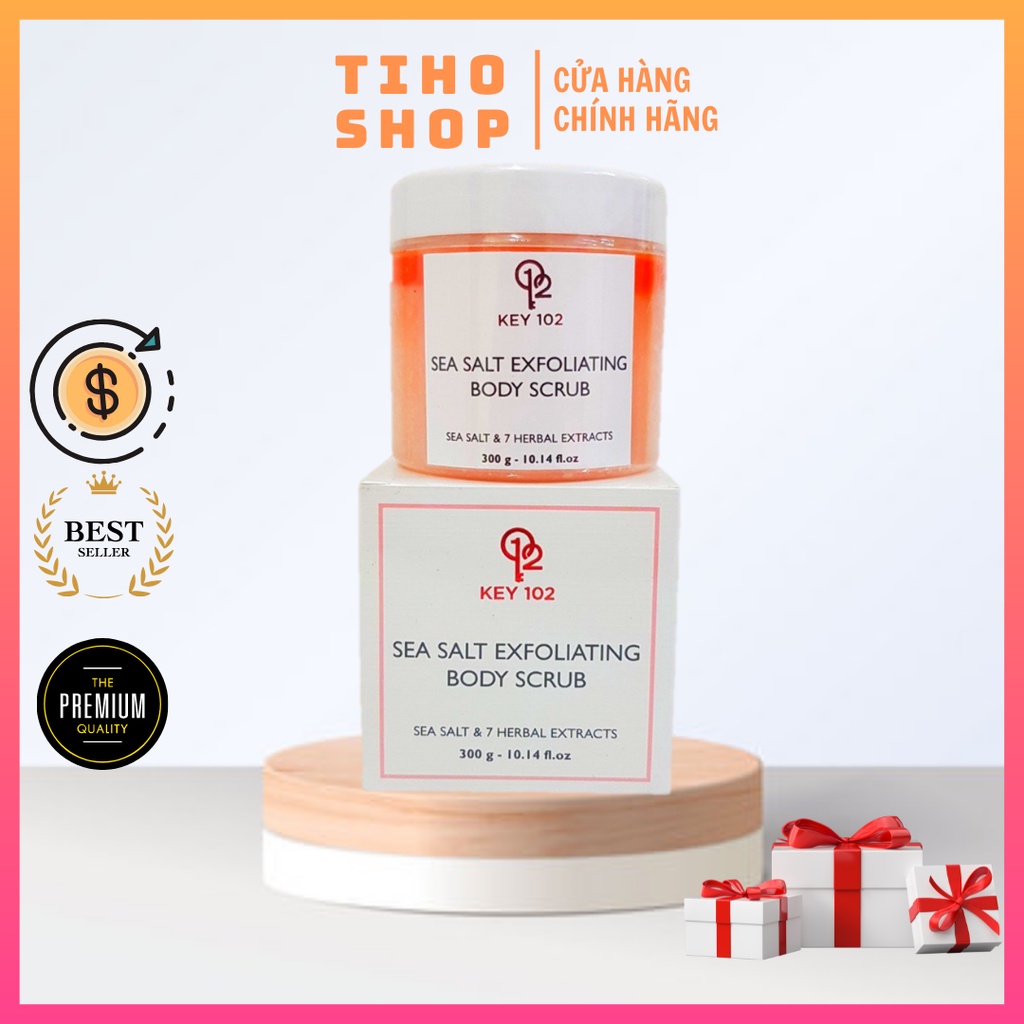 Muối Tẩy Tế Bào Chết Hương Nước Hoa Key 102 Sea Salt Exfoliating Body Scrub 300g