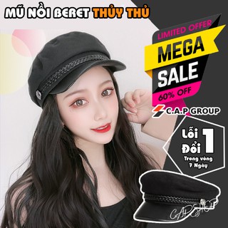 Mũ nồi nữ Thủy Thủ Hàn Quốc nón Beret cute cá tính chất loại đẹp