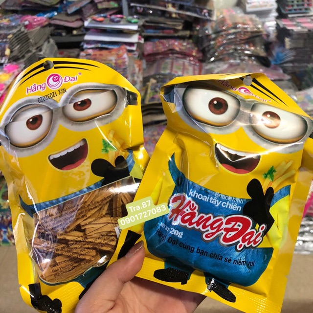 Sỉ 10 gói bim snack Minion giòn ngon cực mới