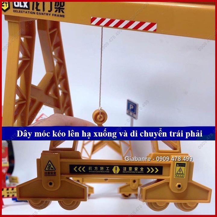 Mô Hình Nhựa Tỉ Lệ 1:50 - Cẩu Tháp Kèm Công Nhân Vật Liệu - 9973.9