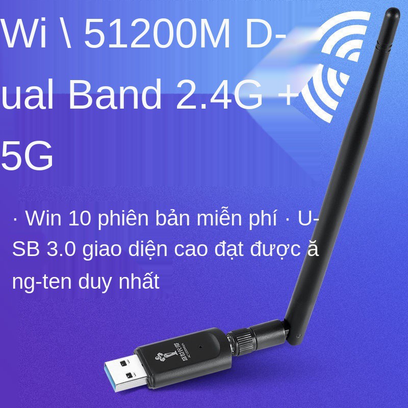 Card mạng không dây USB không ổ đĩa Gigabit 5G máy tính để bàn Máy tính để bàn mạng wifi bộ thu | BigBuy360 - bigbuy360.vn