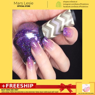 A50 Sơn Móng Tay Nail Styler A50 - Màu tím đậm kim tuyến nhũ dễ thương đơn giản