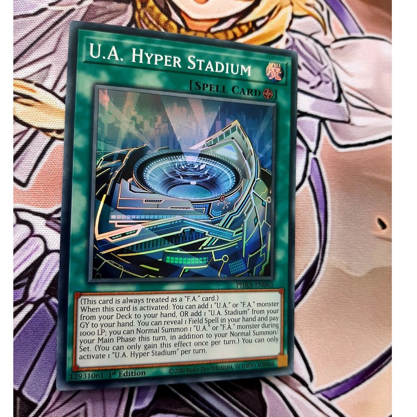 THẺ BÀI YUGIOH -SPELL- U.A. Hyper Stadium - PHRA-EN061 - Super Rare 1st