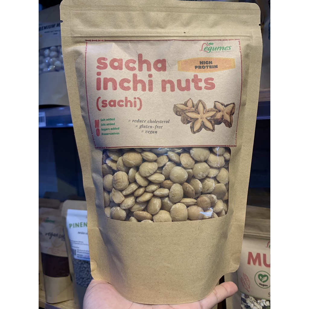 Hạt Sachi Inchi giàu Protein rang chín ăn ngay 500g [ LÉGUMES VIỆT NAM ]