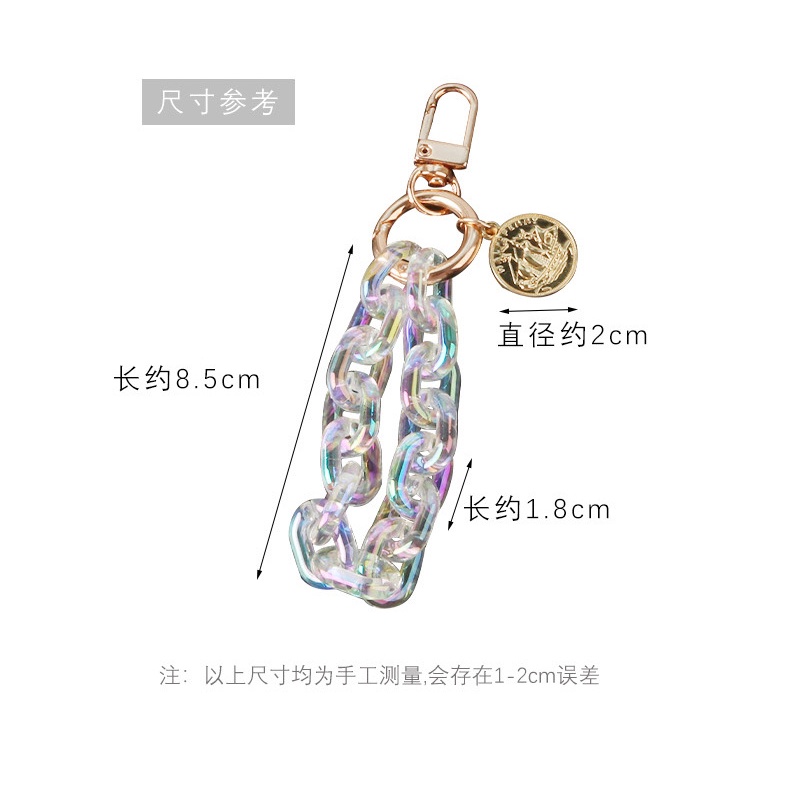 Mới Móc khóa hợp kim phối màu sắc độc đáo