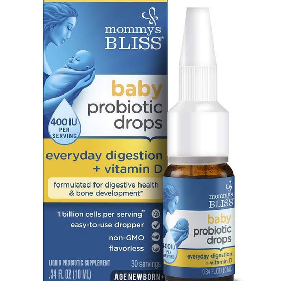Dung dịch bổ sung lợi khuẩn + vitamin D hữu cơ Mommys Bliss