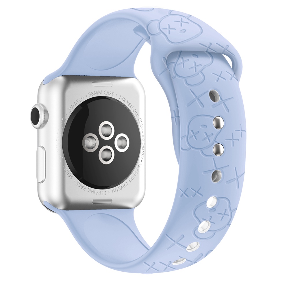 Mới Dây Đeo Đồng Hồ Bằng Silicone Cho iWatch Series SE 8 7 6 5 4 3 2 1 Correa 38MM 40MM 41MM 42MM 44MM 45MM