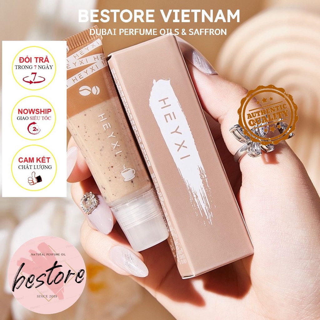 Tẩy da chết môi cafe Heyxi Beauty