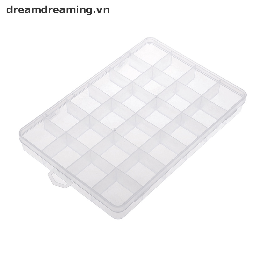 Hộp Nhựa 24 Ngăn Đựng Trang Sức Tiện Dụng