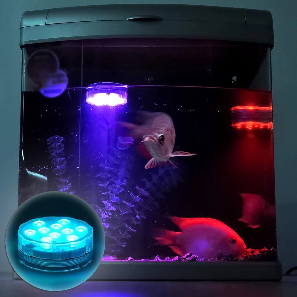 Đèn Lặn 10 Led Có Điều Khiển Từ Xa Chống Nước IP68